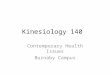 Kinesiology 140