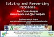 Solving and Preventing Problems
