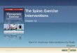 The Spine: Exercise Interventions