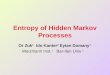 Entropy of Hidden Markov Processes