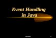 Event Handling  in Java