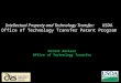 Patent Advisor Office of Technology Transfer