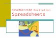 CGS2060/2100 Recitation Spreadsheets