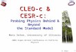 What is CESR-c & CLEO-c