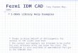 Fermi IDM CAD  Tony Parker May, 2004