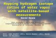 Mapping hydrogen isotope ratios of water vapor with satellite-based measurements
