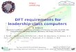 DFT requirements for leadership-class computers