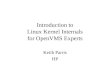 Introduction to Linux Kernel Internals for OpenVMS Experts