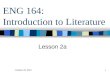 ENG 164:  Introduction to Literature