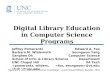 Digital Library Education in Computer Science Programs