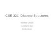 CSE 321  Discrete Structures