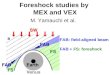 Foreshock studies by  MEX and VEX