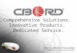 Comprehensive Solutions.  Innovative Products.  Dedicated Service