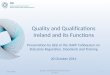 Quality and Qualifications Ireland and its Functions