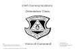 CAP Communications  Orientation Class