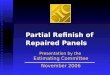Partial Refinish of Repaired Panels