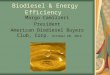 Biodiesel & Energy Efficiency