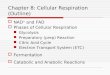 Chapter 8: Cellular Respiration (Outline)