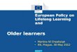 European Policy on Lifelong Learning and
