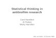 Statistical thinking in antibiofilm research