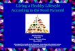 Living a Healthy Lifestyle According to the Food Pyramid
