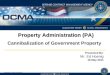 Property Administration (PA) Cannibalization of Government Property