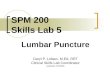 SPM 200  Skills Lab 5