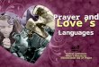 Prayer and  Love’s  Languages