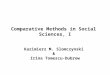 Comparative Methods in Social  Sciences , I