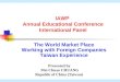 The World Market Place Working with Foreign Companies Taiwan Experience