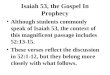 Isaiah 53, the Gospel In Prophecy