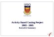 Activity Based Costing Project  2003 - 2005 Executive Summary
