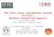 The Post-linac Collimation System of CLIC: Machine Protection Aspects
