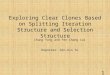 Exploring Clear Clones Based on Splitting Iteration Structure and Selection Structure