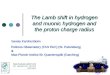 The Lamb shift in hydrogen and muonic hydrogen and the proton charge radius