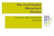 The Civil Rights Movement Review