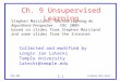 Ch. 9 Unsupervised Learning