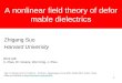 A nonlinear field theory of deformable dielectrics