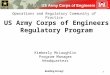 US Army Corps of Engineers Regulatory Program