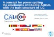 A concept for power  cycling the  electronics of CALICE-AHCAL with the train structure of ILC