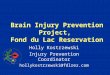 Brain Injury Prevention Project,  Fond du Lac Reservation