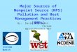 Major Sources of Nonpoint Source (NPS) Pollution and Best Management Practices (BMPs)