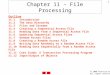 Chapter 11 – File Processing