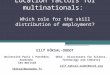 Location factors for multinationals:  Which role for the skill distribution of employment?