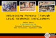 Addressing Poverty Through Local Economic Development