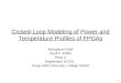 Closed-Loop Modeling of Power and Temperature Profiles of FPGAs