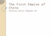 The First Empire of China