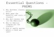 Essential Questions - PREMS