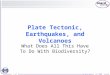 Plate Tectonic, Earthquakes, and Volcanoes