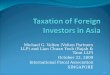 Taxation of Foreign Investors in Asia